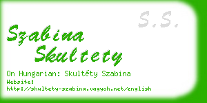 szabina skultety business card