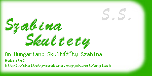 szabina skultety business card